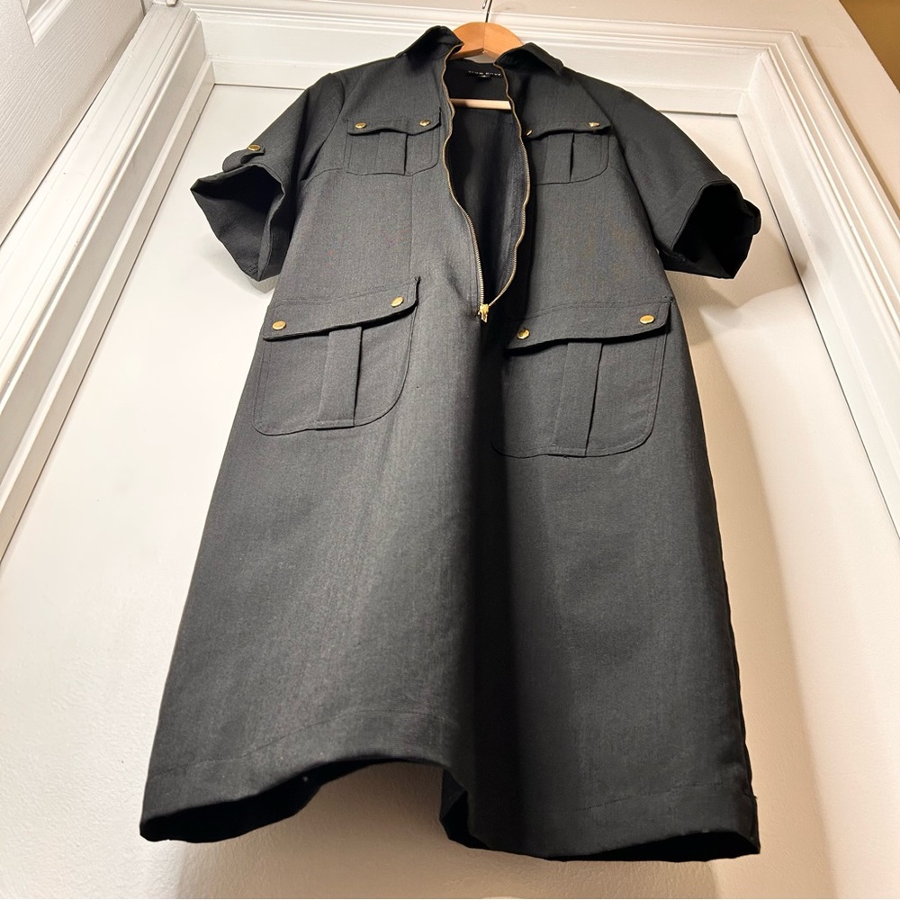 True Envy Black Utility Dress - Size 10 - Picture 5 of 12